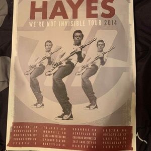 Hunter Hayes Concert 2014 "WNIT" Tour Poster
